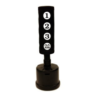 RAM C Saco de boxeo de pie y zonas de golpe negro