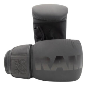 RAM Elite Deluxe guantes de Saco de Boxeo de Cuero Negro RAM Elite Deluxe guantes de Saco de Boxeo de Cuero Negro