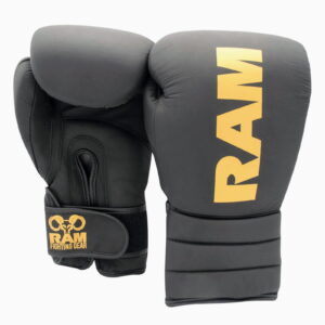 Guantes de boxeo de cuero de RAM fighting gear.